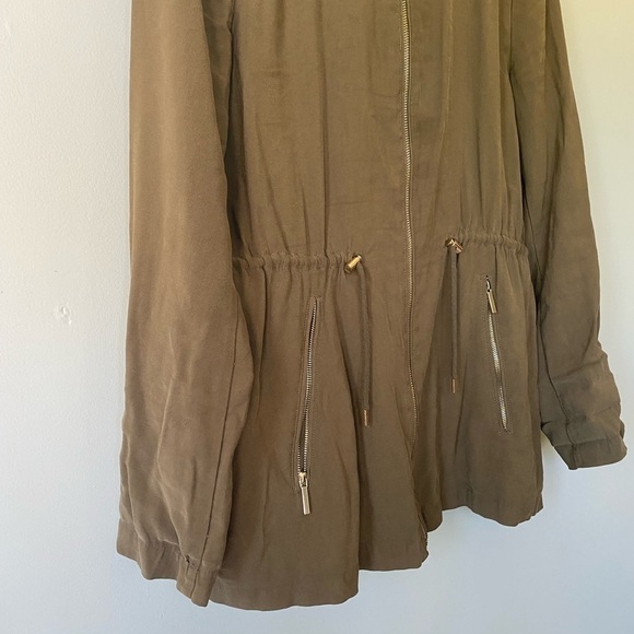 ZARA green military utility style jacket Sz M - Picture 4 of 15